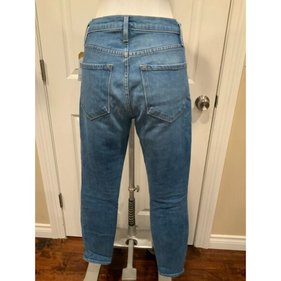 Frame Medium Wash Ali High Rise Cigarette Skinny Blue Jeans, Size 26 - Picture 4 of 10